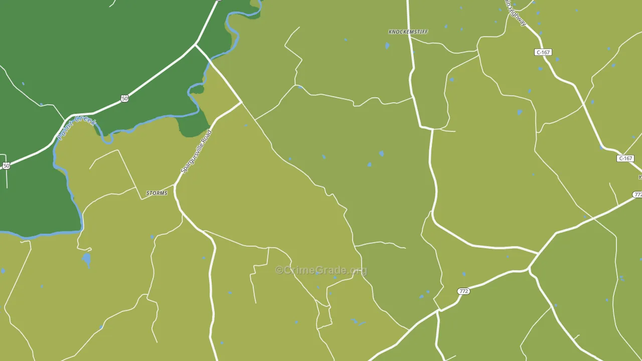 Spargursville, OH Map of Murder Rates
