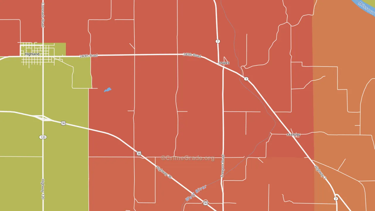 Sparks, KS Map of Murder Rates