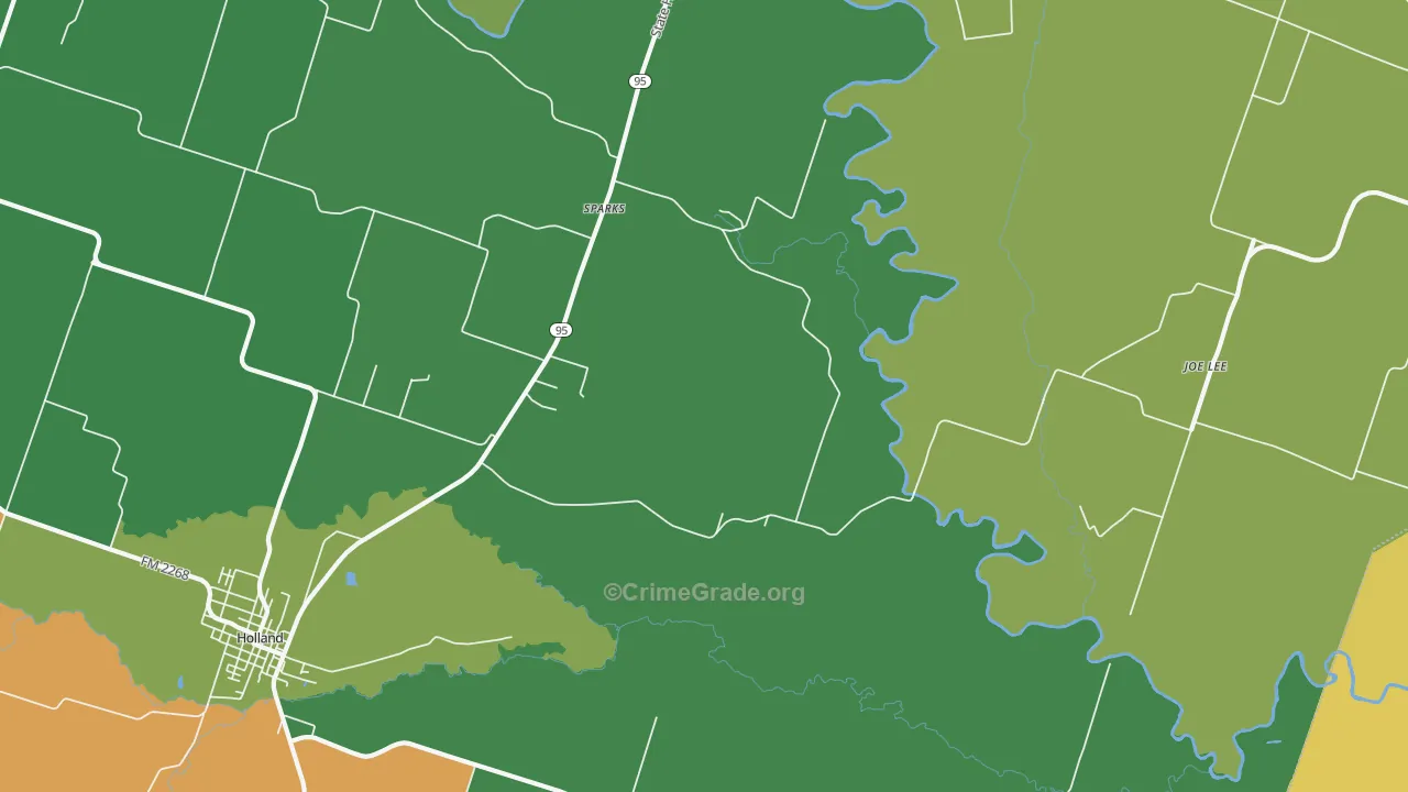 Sparks, TX Map of Murder Rates