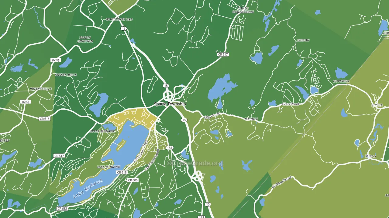 Sparta, NJ Map of Murder Rates