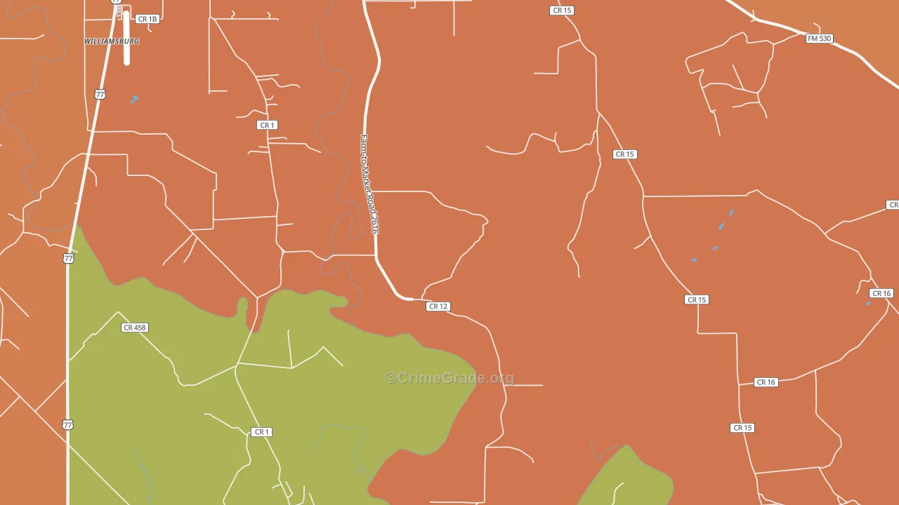 Speaks, TX Map of Murder Rates