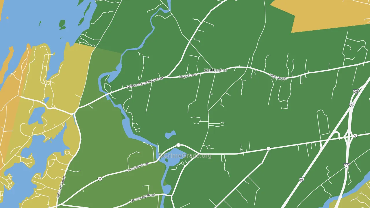 Spears Corner, ME Map of Murder Rates
