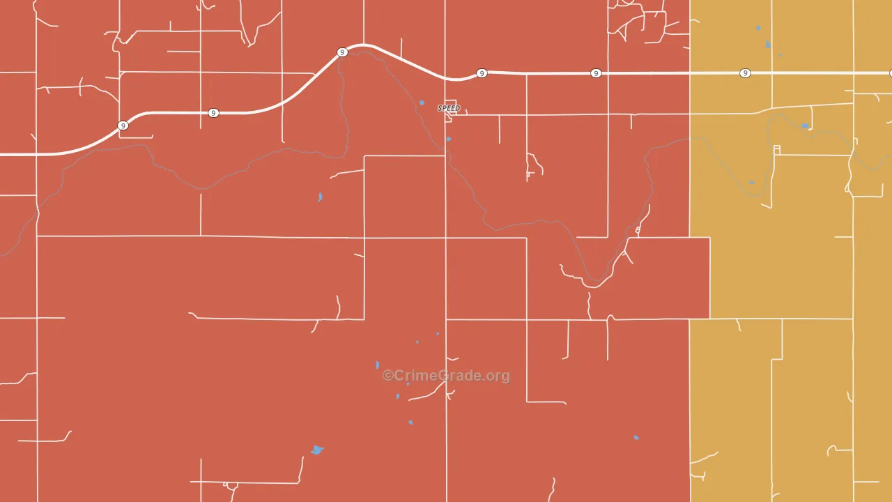 Speed, KS Map of Murder Rates