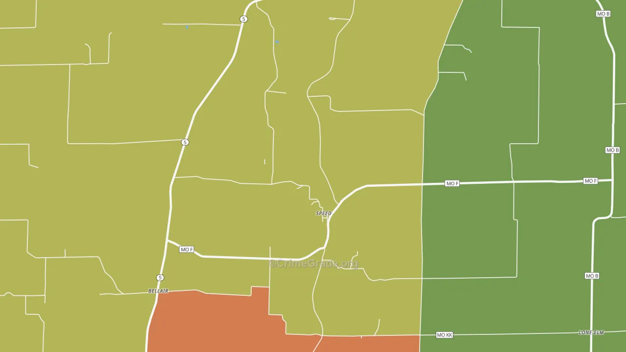 Speed, MO Map of Murder Rates