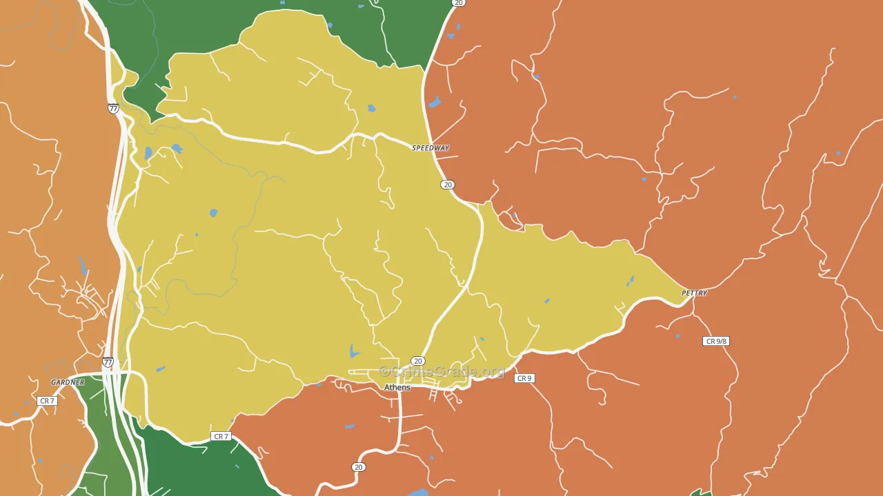 Speedway, WV Map of Murder Rates