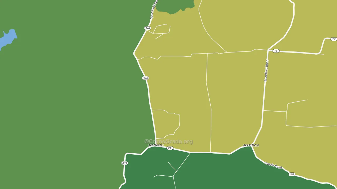 Speedwell, KY Map of Murder Rates