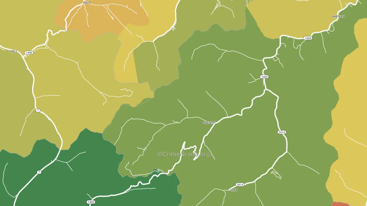 Speight, KY Map of Murder Rates