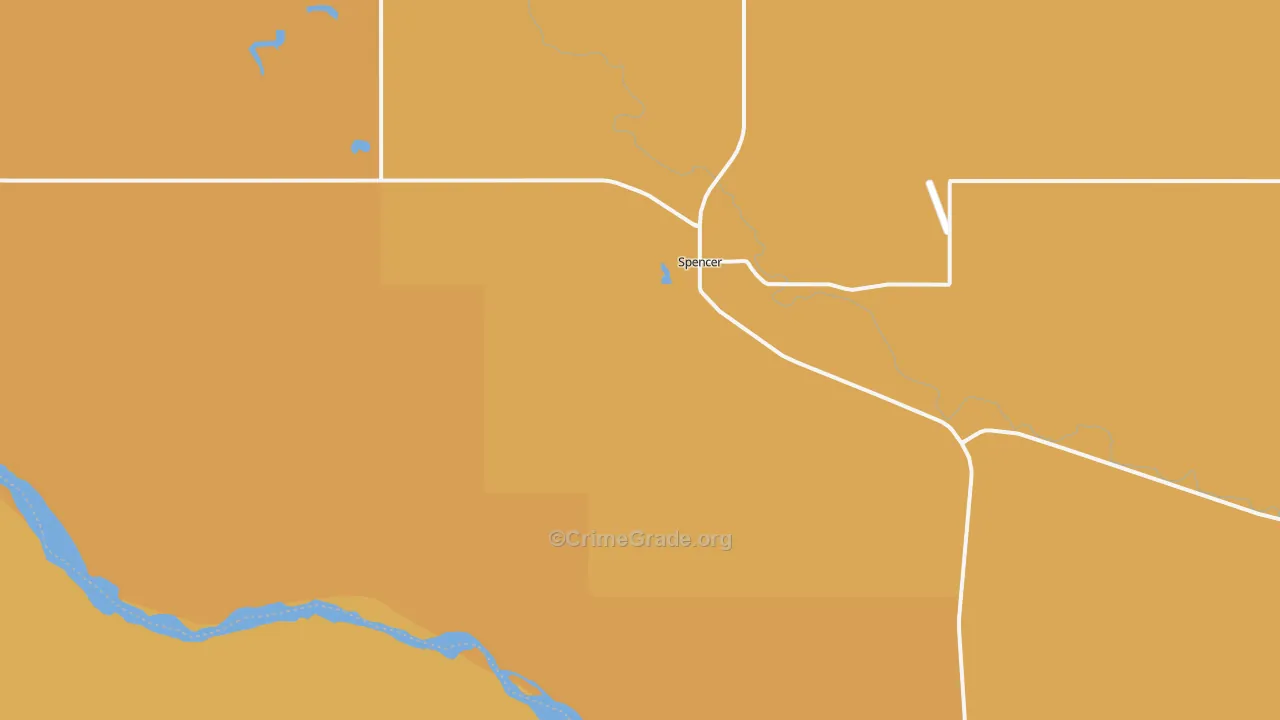 Spencer, NE Map of Murder Rates