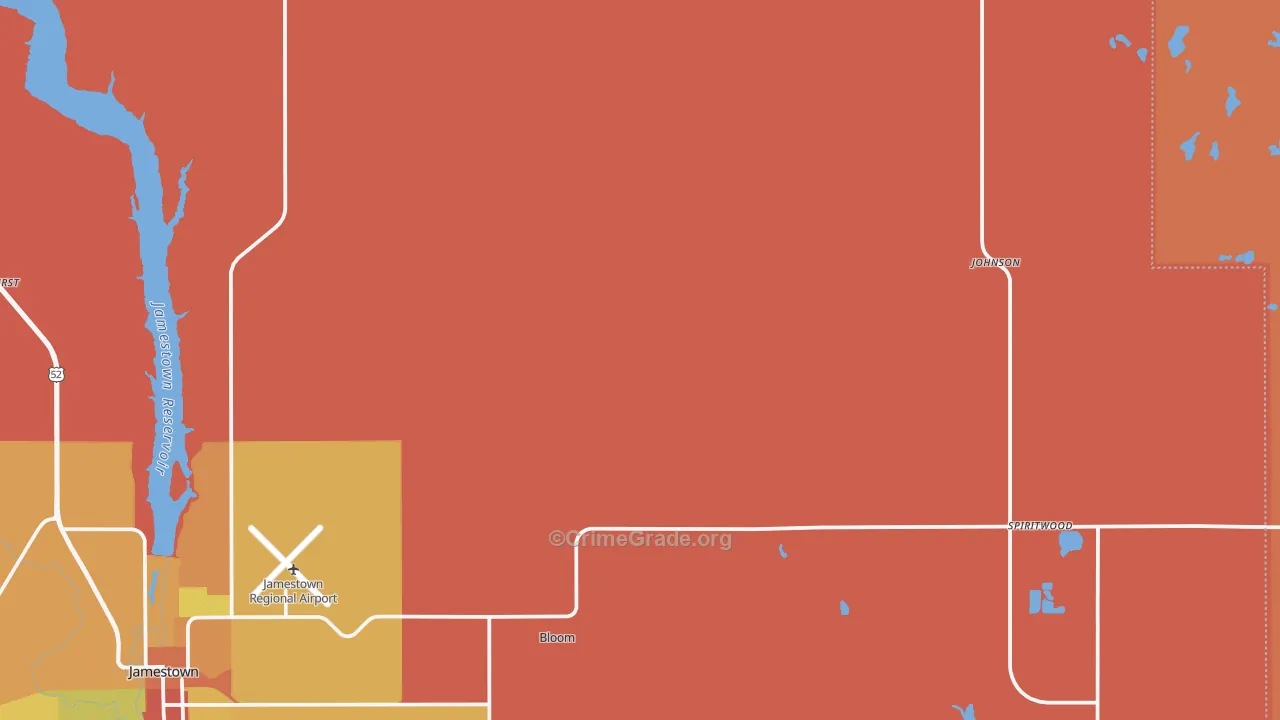 Spiritwood, ND Map of Murder Rates