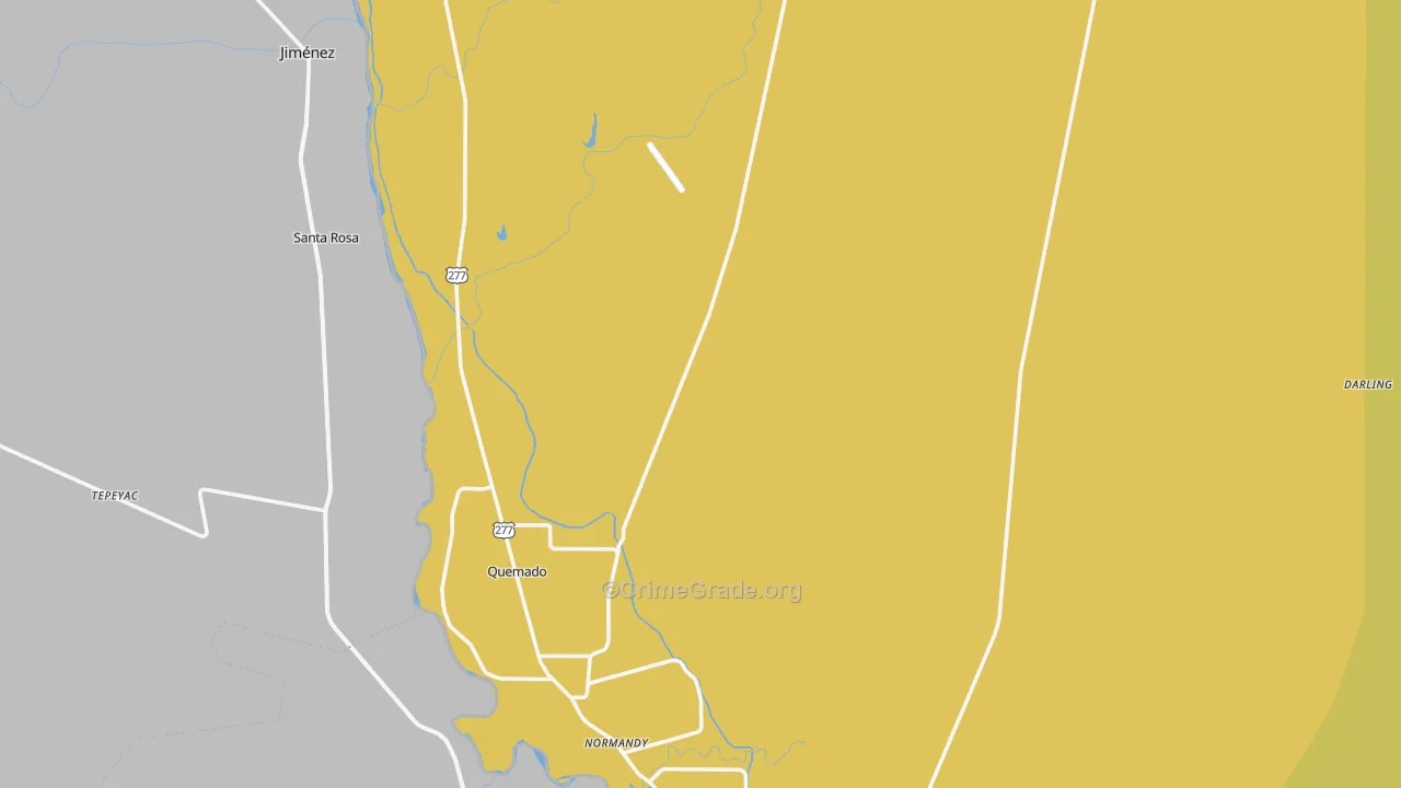 Spofford, TX Map of Murder Rates