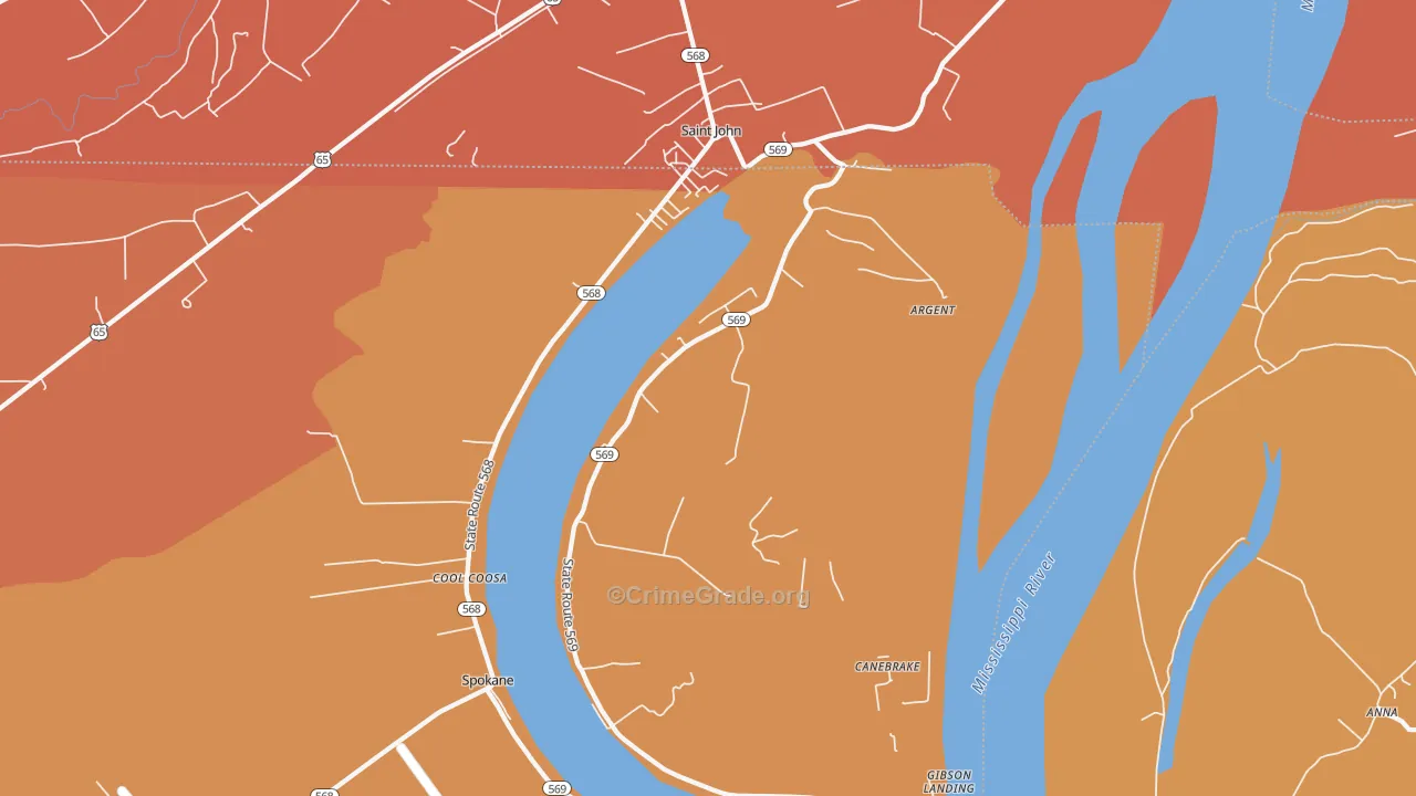 Spokane, LA Map of Murder Rates