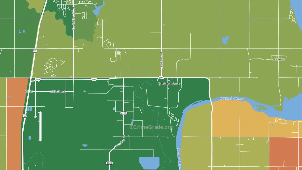 Sportsmen Acres, OK Map of Murder Rates