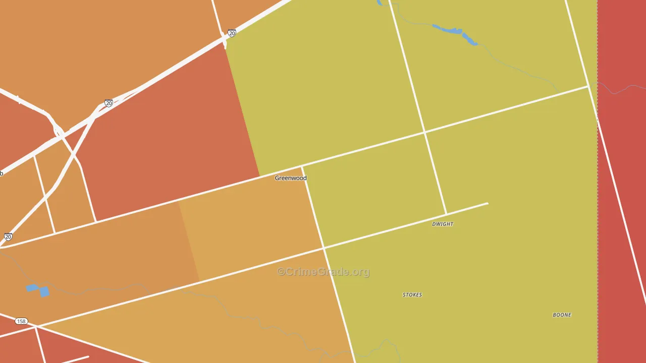 Spraberry, TX Map of Murder Rates