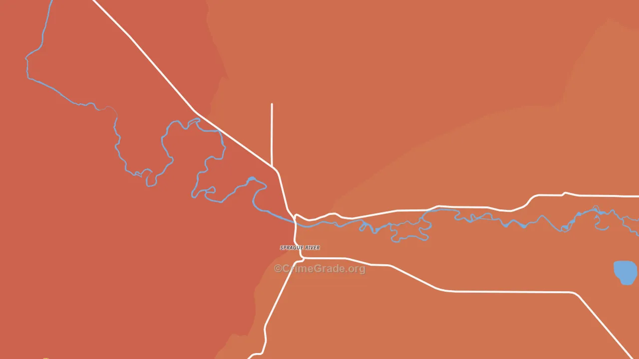 Sprague River, OR Map of Murder Rates