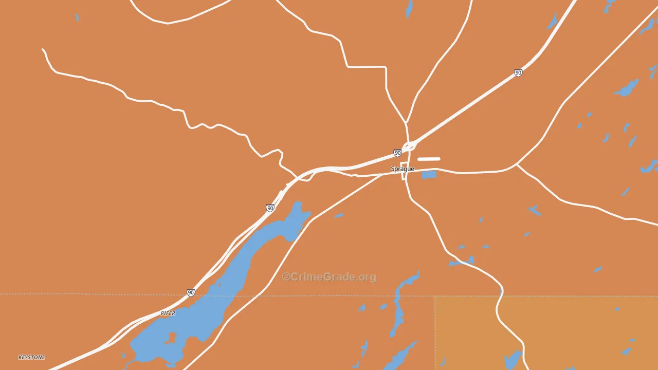 Sprague, WA Map of Murder Rates