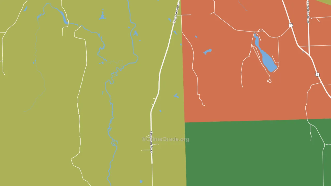 Spragueville, ME Map of Murder Rates