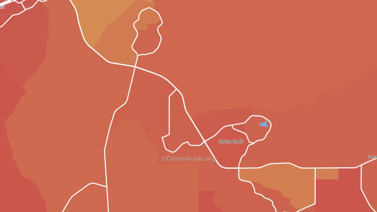 Spring Creek, NV Map of Murder Rates