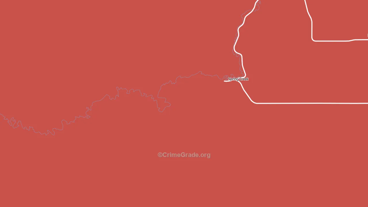Spring Creek, SD Map of Murder Rates