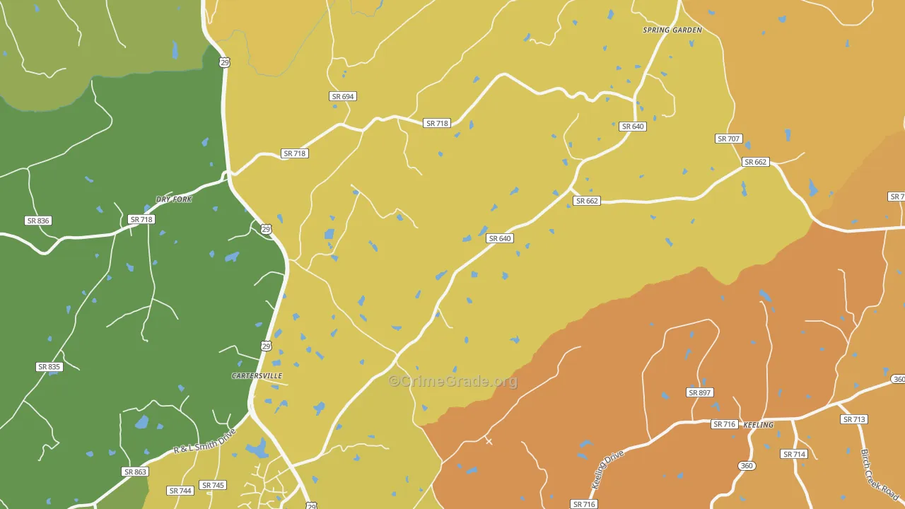 Spring Garden, VA Map of Murder Rates