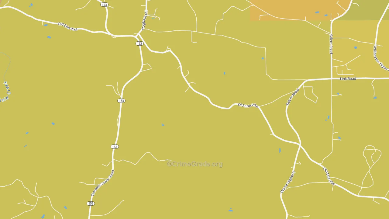 Spring Valley, PA Map of Murder Rates