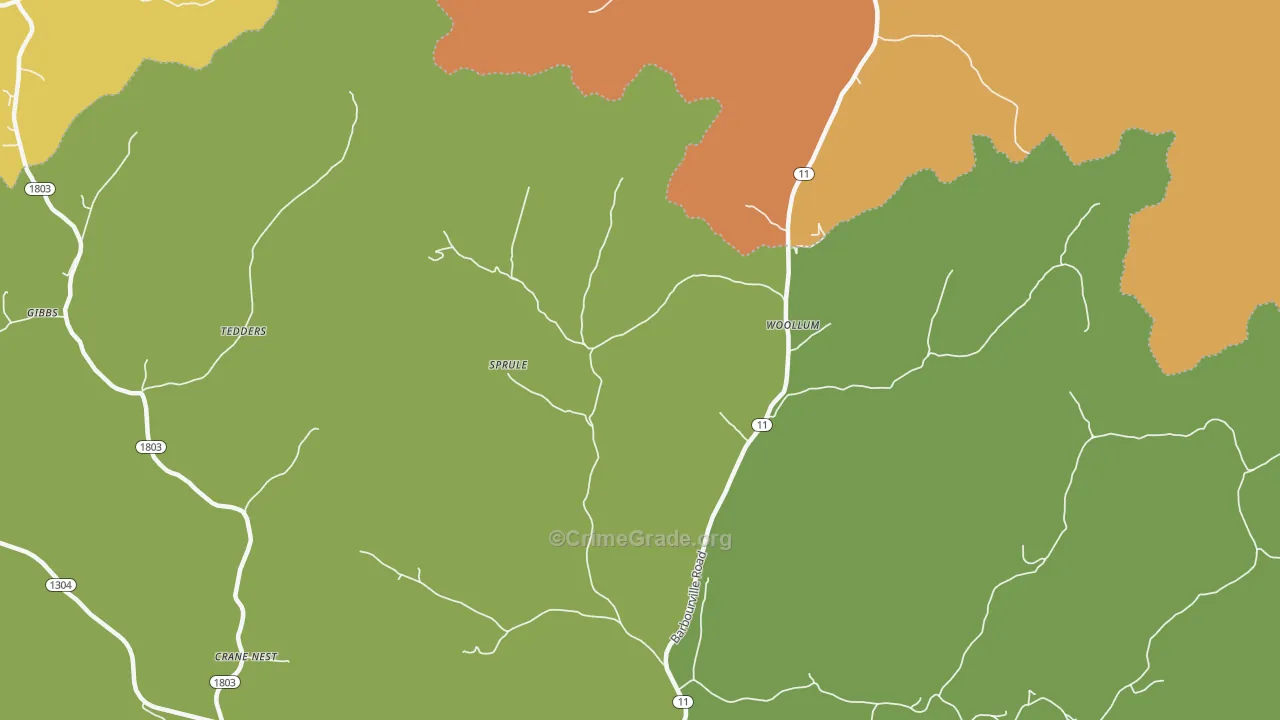 Sprule, KY Map of Murder Rates