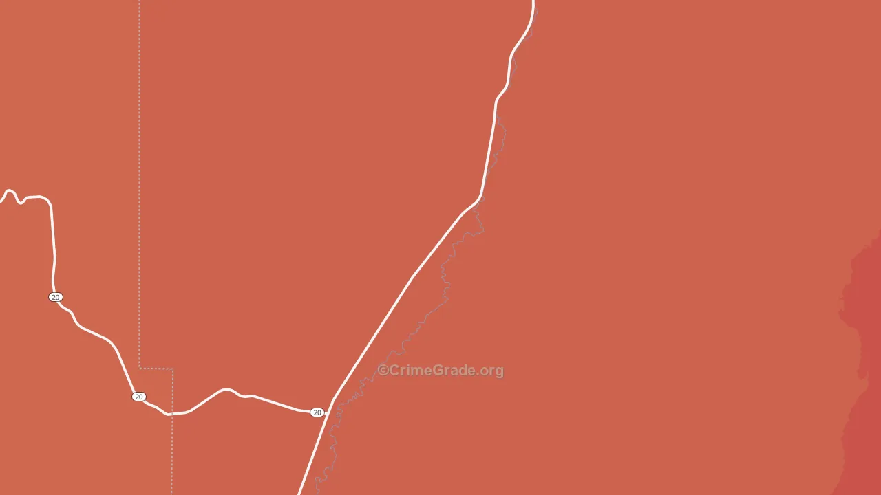 Spry, UT Map of Murder Rates