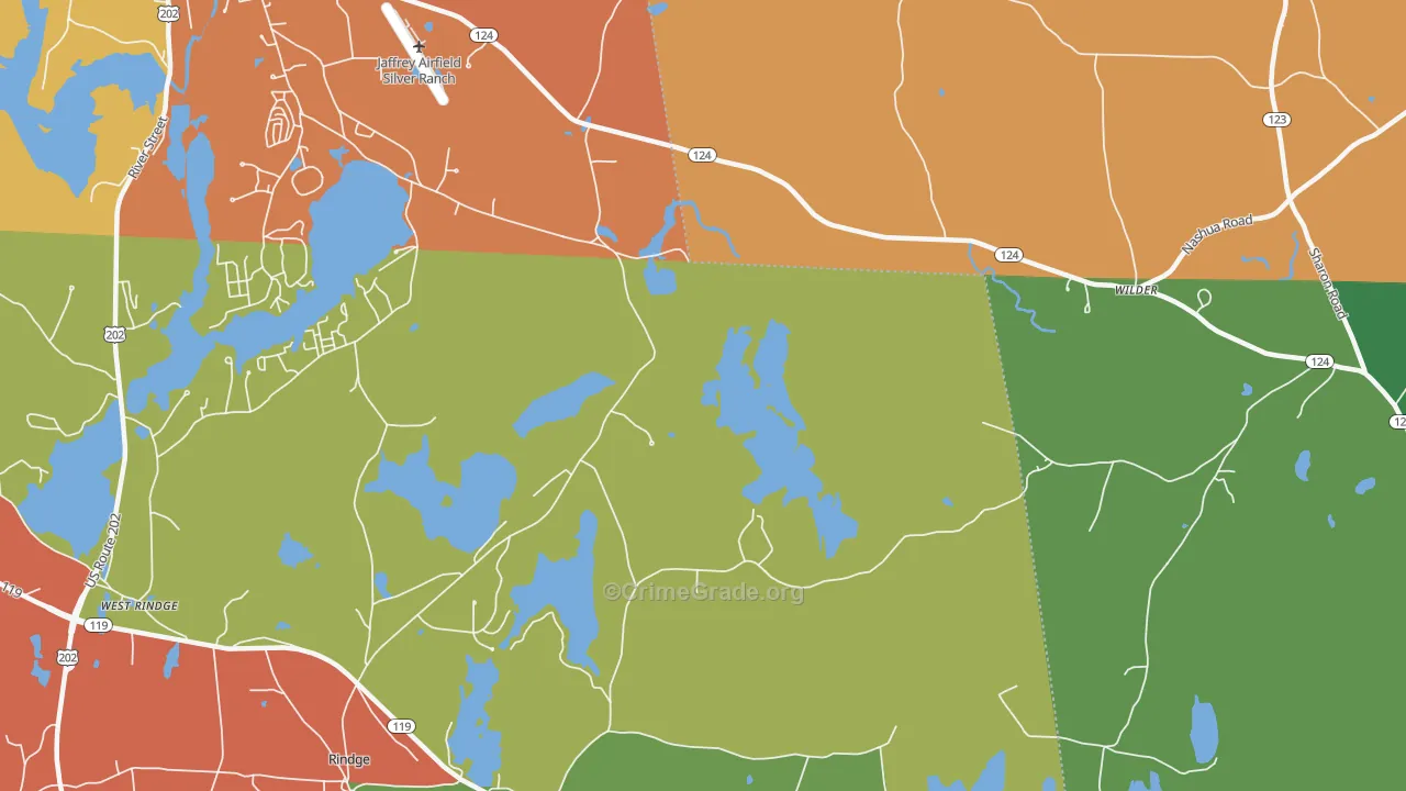 Squantum, NH Map of Murder Rates