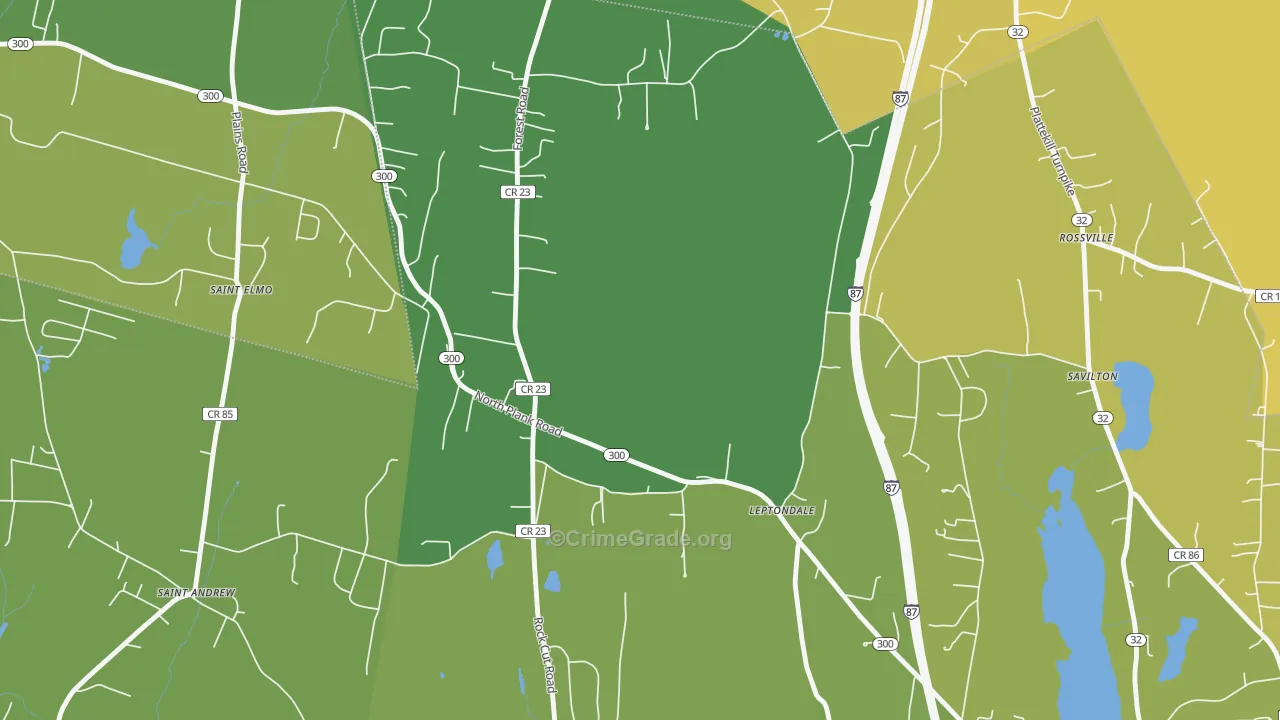 St. Andrew, NY Map of Murder Rates