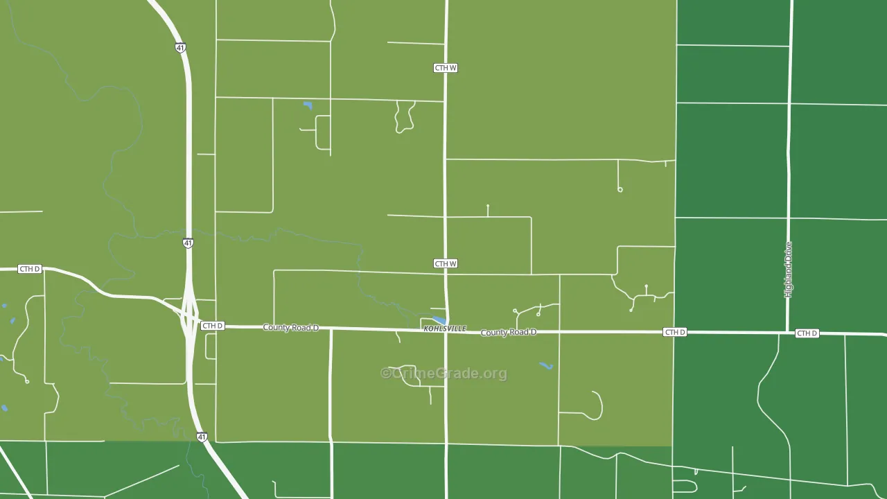St. Anthony, WI Map of Murder Rates