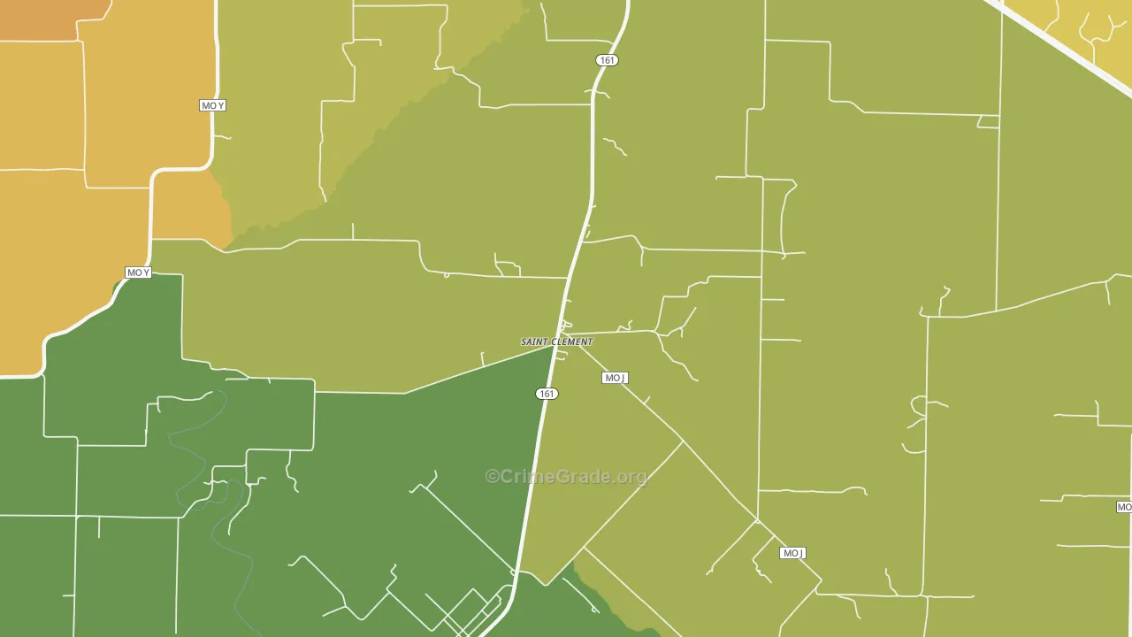 St. Clement, MO Map of Murder Rates