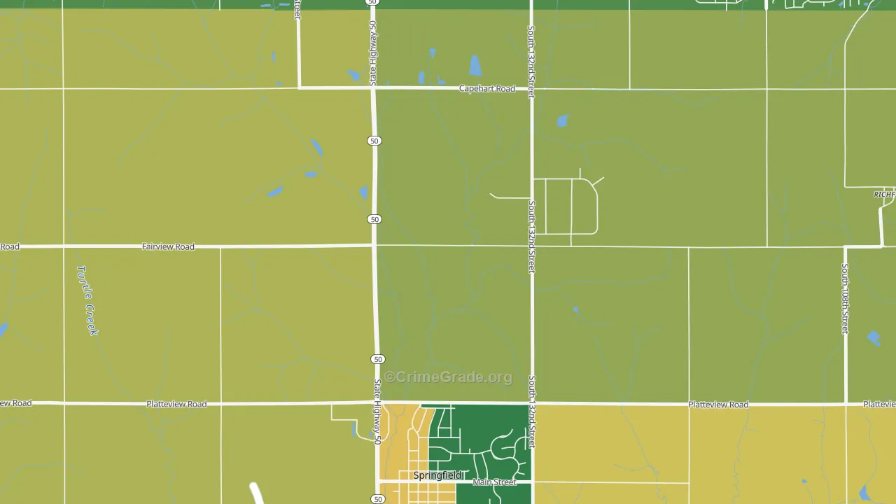 St. Columbans, NE Map of Murder Rates
