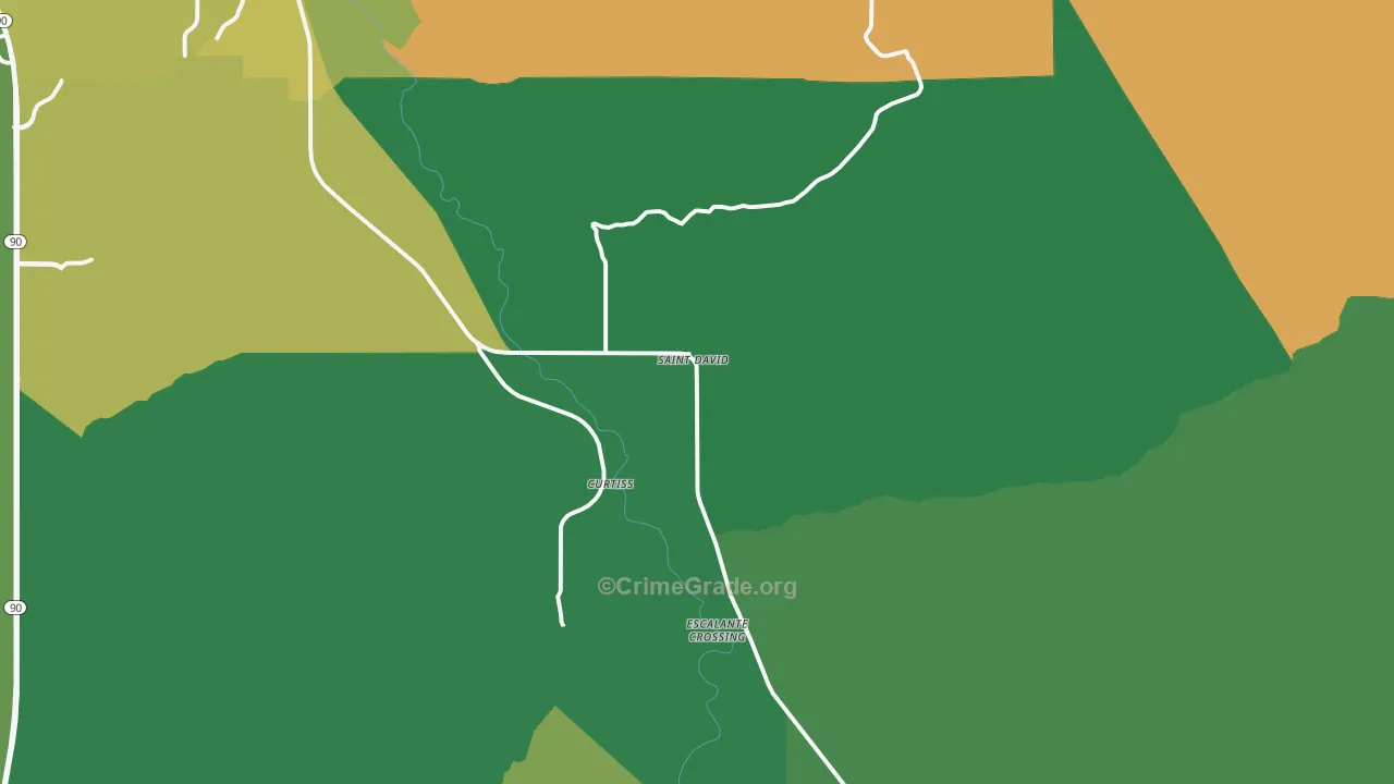 St. David, AZ Map of Murder Rates
