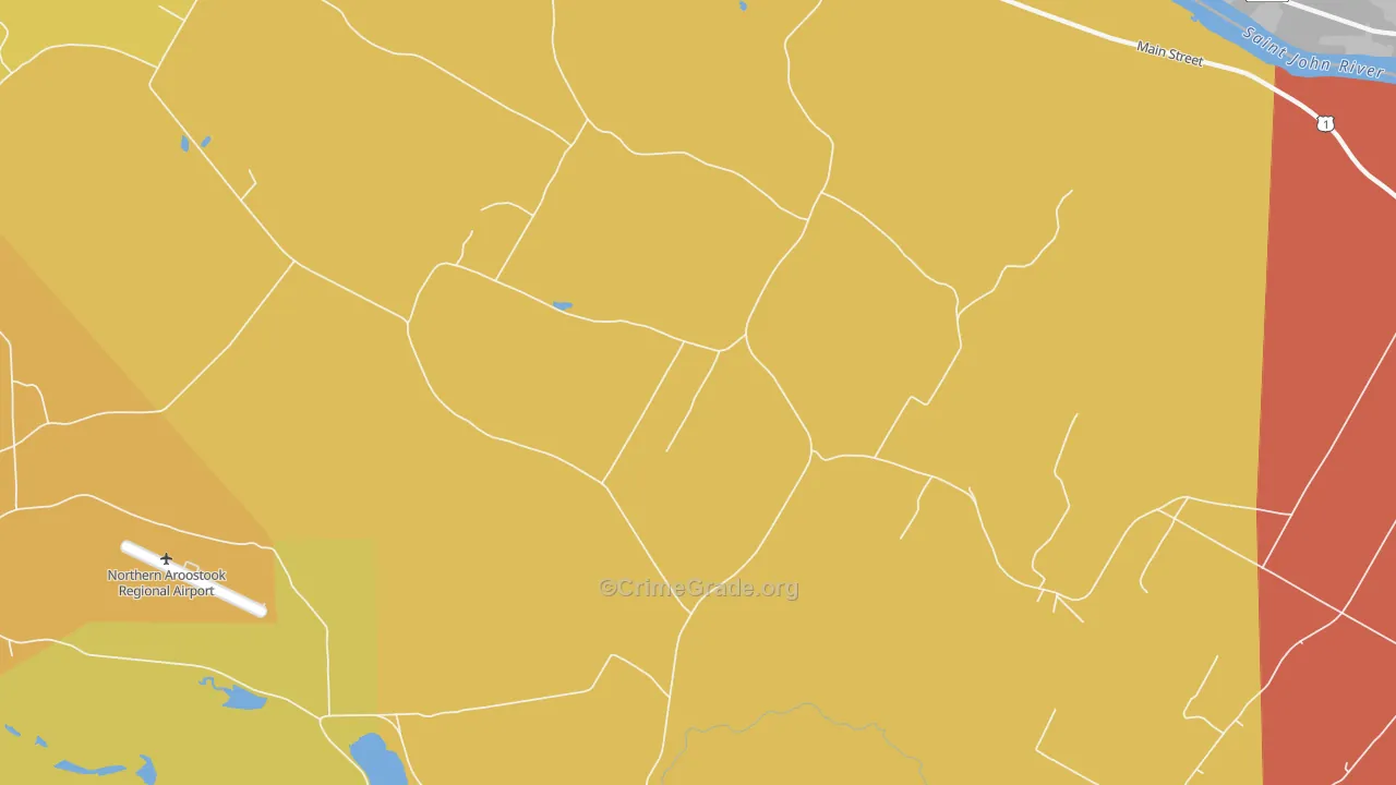 St. David, ME Map of Murder Rates