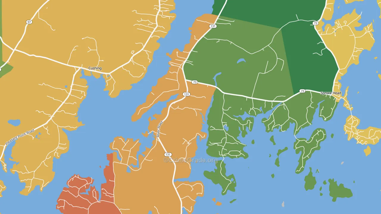 St. George, ME Map of Murder Rates