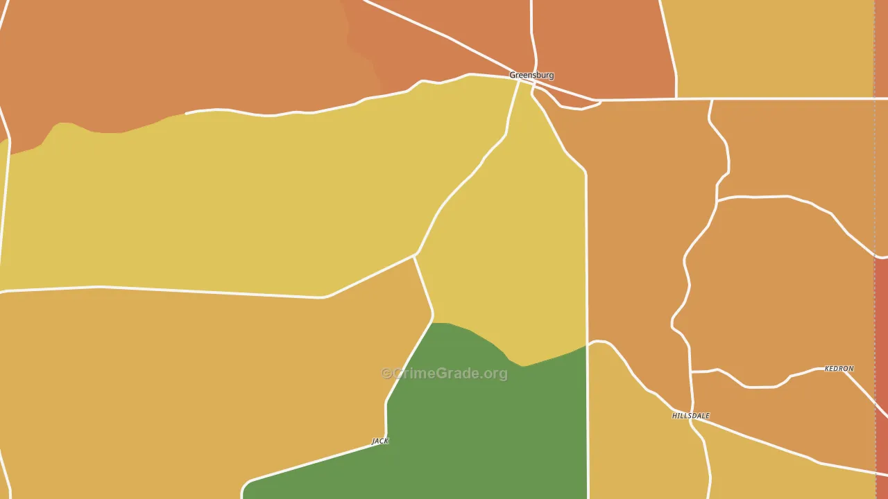 St. Helena Parish, LA Map of Murder Rates