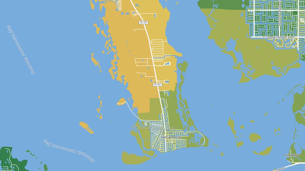 St. James City, FL Map of Murder Rates