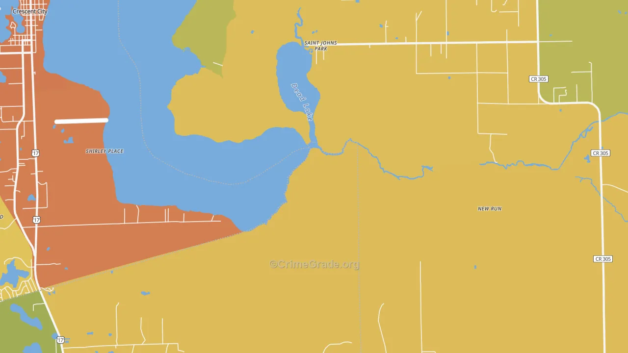 St. Johns Park, FL Map of Murder Rates
