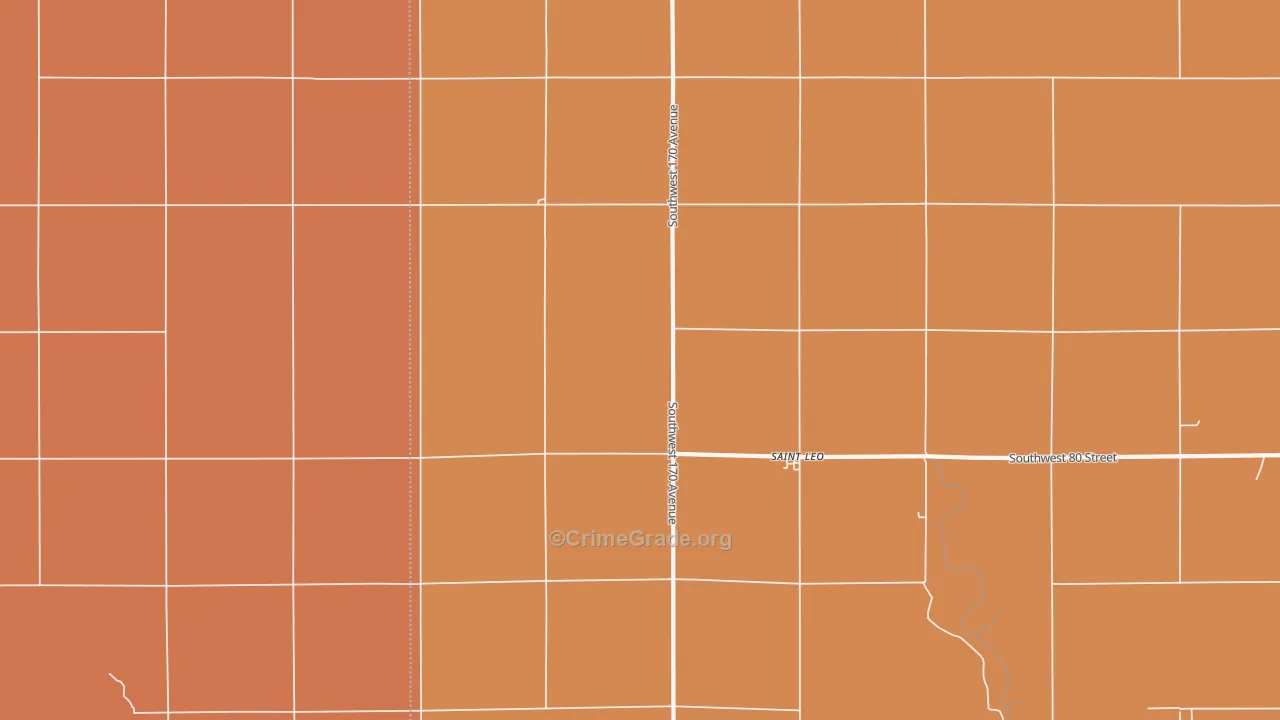 St. Leo, KS Map of Murder Rates
