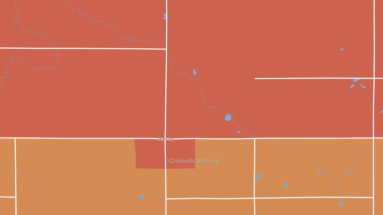 St. Leo, MN Map of Murder Rates