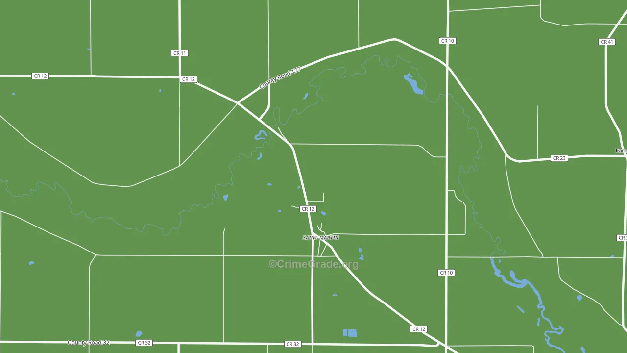 St. Martin, MN Map of Murder Rates
