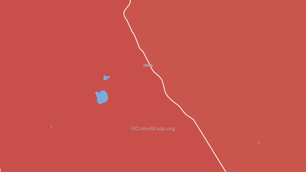 St. Mary, MT Map of Murder Rates