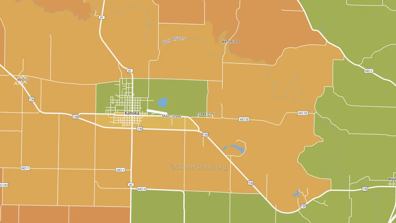 St. Patrick, MO Map of Murder Rates