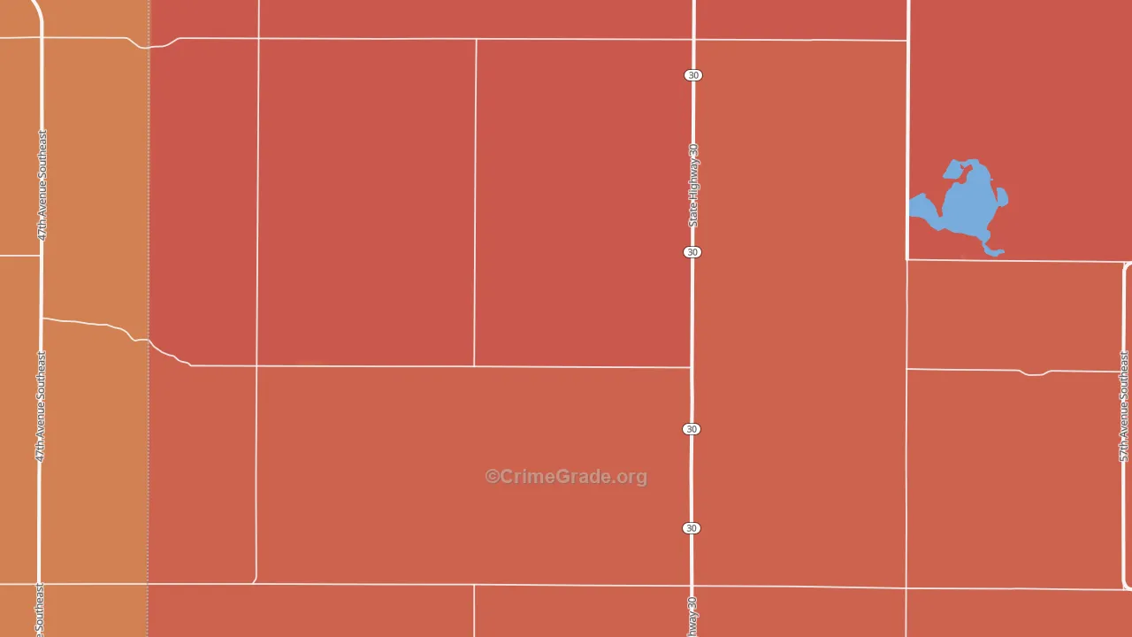 St. Paul, ND Map of Murder Rates