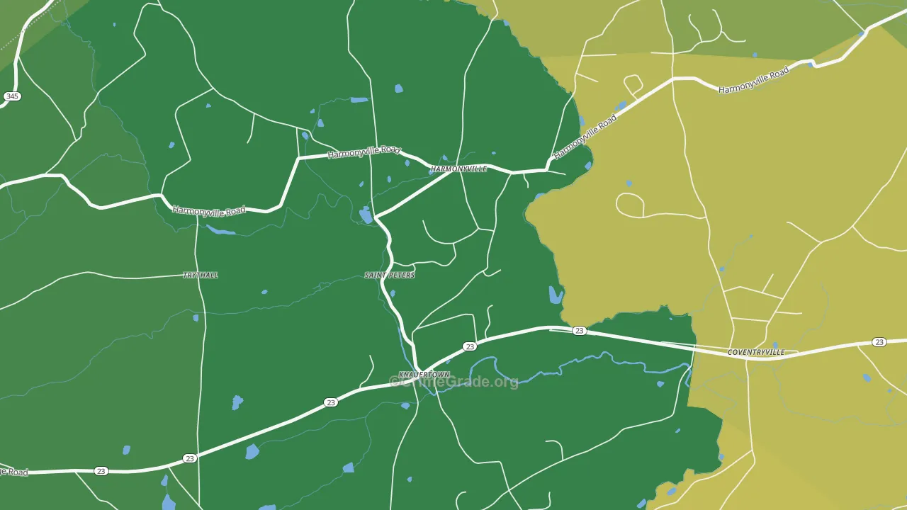 St. Peters, PA Map of Murder Rates