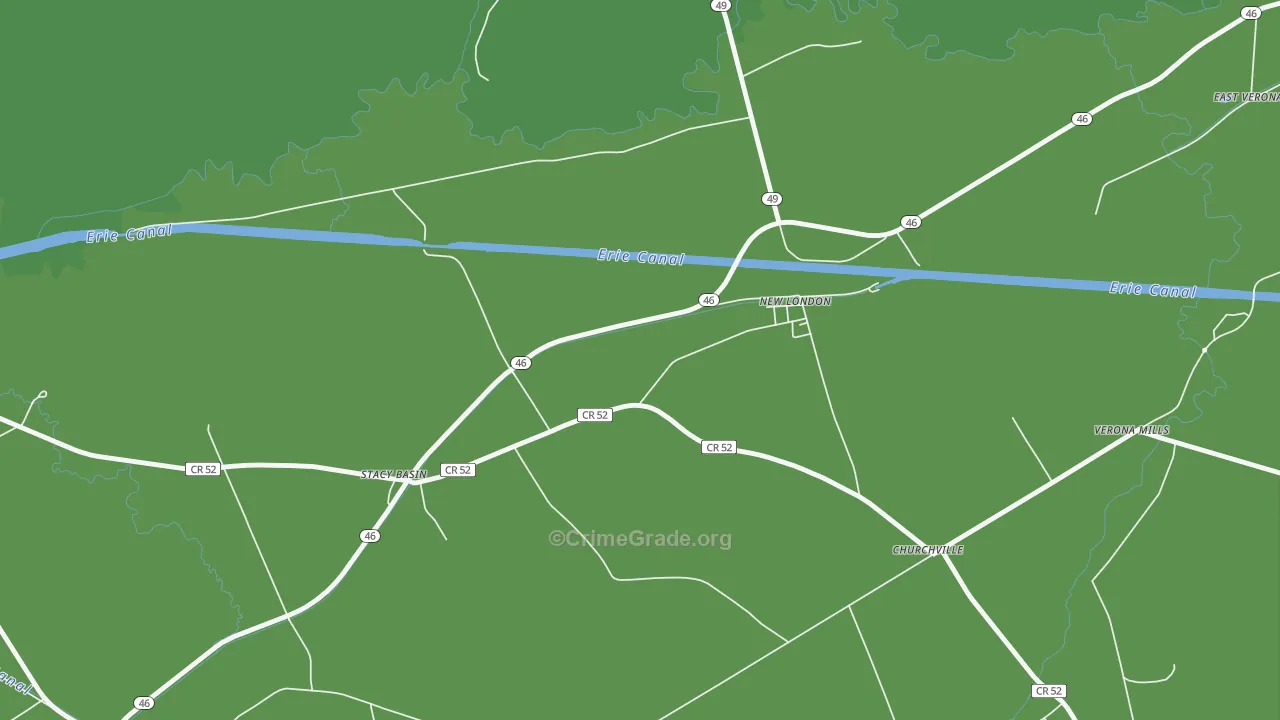 Stacy Basin, NY Map of Murder Rates