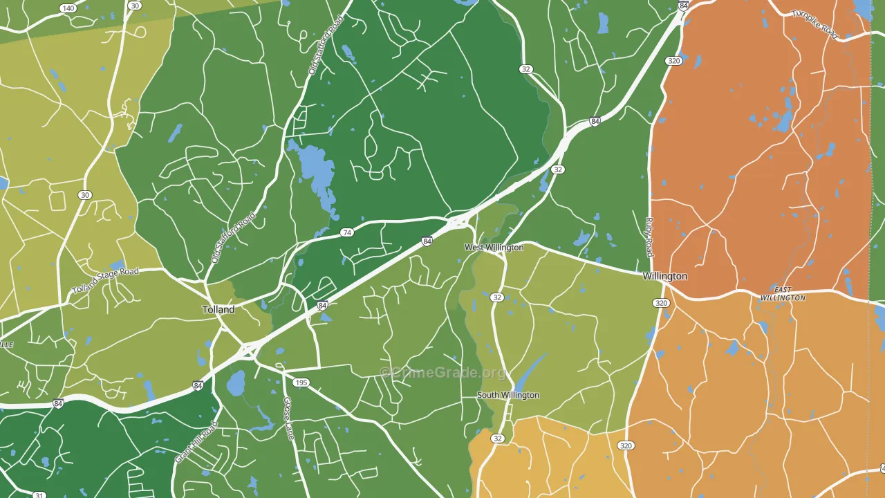 Stafford, CT Map of Murder Rates
