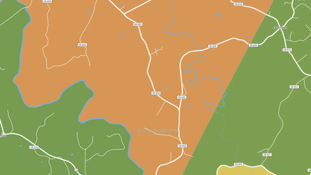Stage Junction, VA Map of Murder Rates