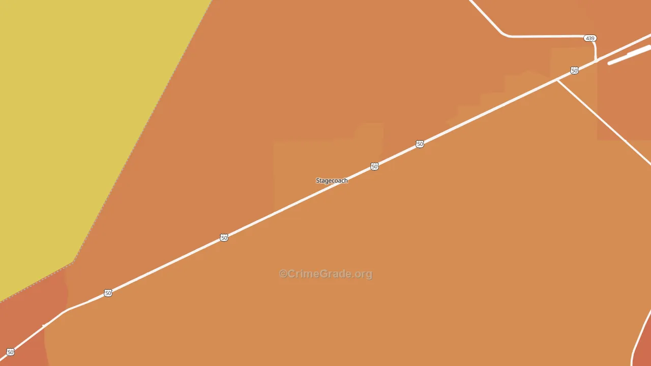 Stagecoach, NV Map of Murder Rates