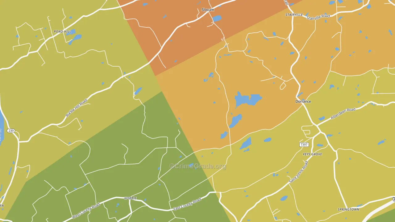 Stairville, PA Map of Murder Rates