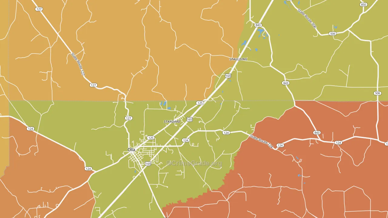 Standard, LA Map of Murder Rates